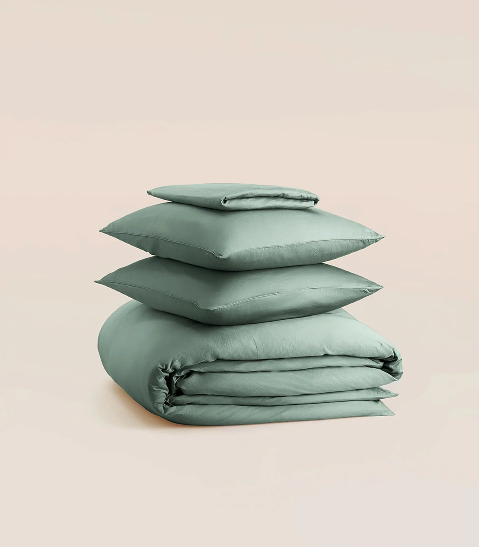 Parure Vert en satin de coton