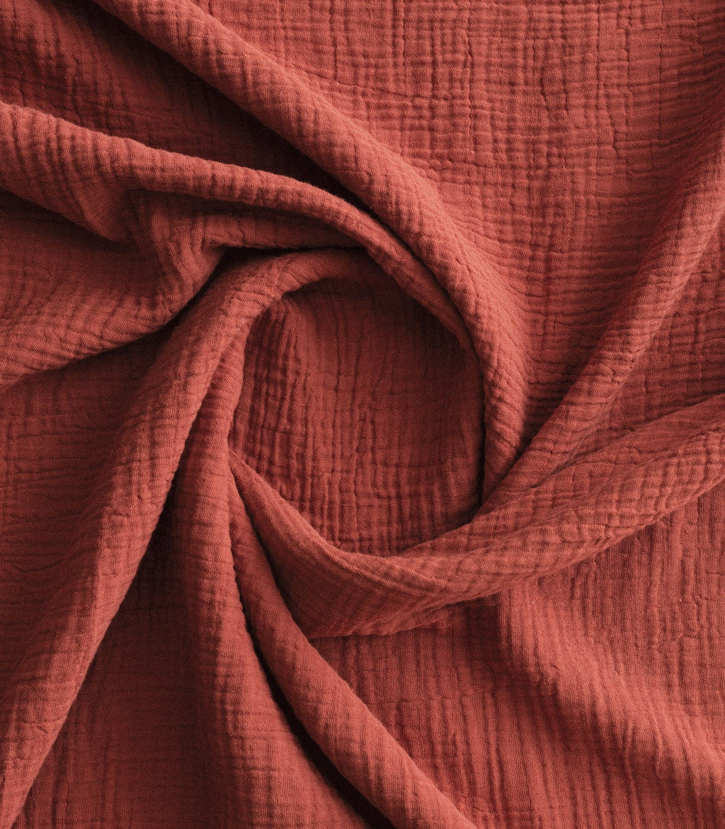 Taies d'oreiller en gaze de coton Rouge