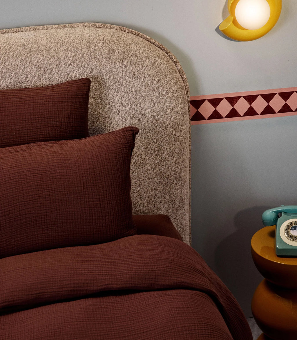 Taies d'oreiller en gaze de coton